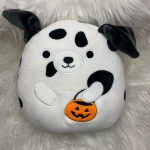 Squishmallows Kellytoy Dustin The Dog Plush Toy Halloween Pumpkin‎